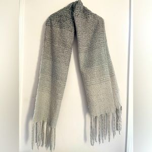 Mer Sea & Co extra large blanket scarf unisex color gray